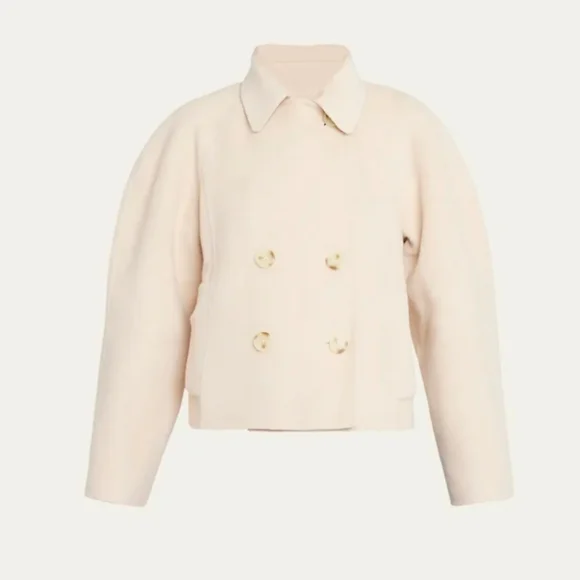 NWOT Ulla Johnson Coralie Wool Cropped jacket in bone color